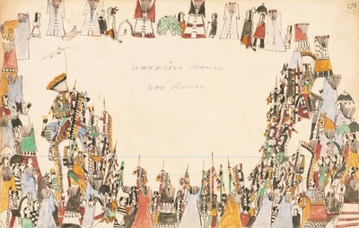 Danza de Guerreros, Danza de Guerra, 1874-75 de Howling Wolf
